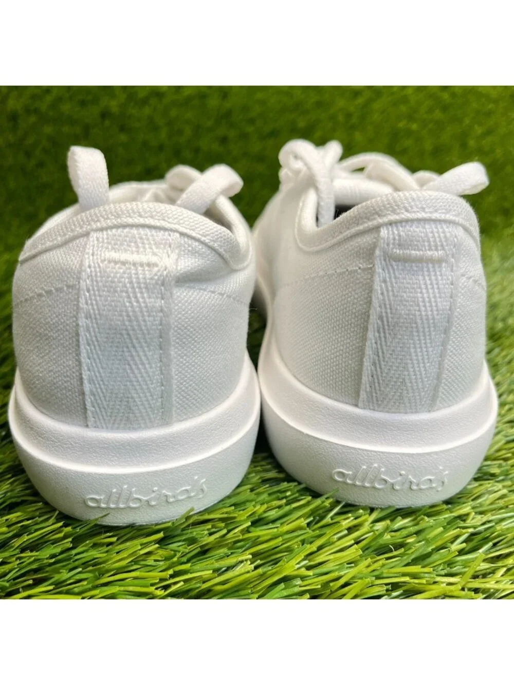 Allbirds Canvas Piper 2 Womens Size 6 White Athletic Running Shoes Sneakers